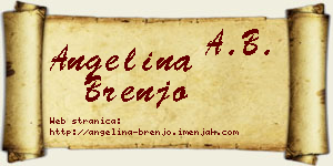Angelina Brenjo vizit kartica
